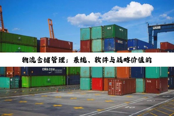 物流仓储管理：系统、软件与战略价值的深度剖析